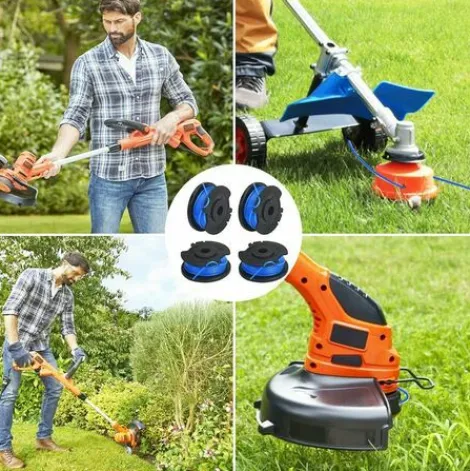 * 4 Bobines De Fil Triomphe Pour Debroussailleuse Bobine De Rechange Pour Coupe-Bordure En Nylon Bobine Fil Coupe Bordure Bobine De Remplacement A Alimentation Automatique Pour Tondeuse A Gazon> Accessoire Pour Tondeuse Et Autoportée