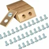 * Abcrital Lot De 30 Lames De Rechange En Titane Pour Tondeuse Robot Worx Landroid Lames En Titane Et Vis Ameliorees Pour Tondeuse Robot Worx Landroid> Accessoire Pour Tondeuse Et Autoportée