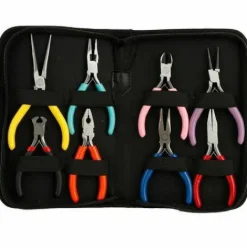 * Almi Mini Pinces En Acier, Ensemble De Pinces Professionnelles Robustes 8Pcs / Set, Outil De Traitement De Fabrication Leger/Long/Rond/Plat Pour Nez> Accessoire Pour Tondeuse Et Autoportée