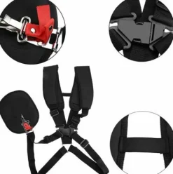 * Bares Bandouliere Pour Tondeuse, Double Bandouliere Pour Tondeuse Professionnelle En Nylon Avec Ceinture Facilement Reglable Pour Debroussailleuse Jardin Pelouse Et Appareil Photo><noscript><img width=