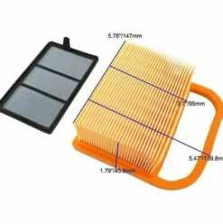 * Bearsu 2 Pieces Remplacer Le Filtre A Air + Pre-Filtre Adapte Pour Br320 Stihl Ts410 Ts420 Tondeuse A Gazon Remplacer 4238-140-1800 4238 140 4401 42381410300B> Accessoire Pour Tondeuse Et Autoportée