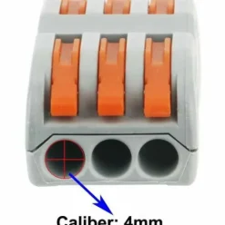 * Bearsu Bornes De Connexion Automatique, Rapide Connecteur De Fil De Cable, Connecteur A Ecrou A Levier, Assortiment De Conducteurs Connecteurs De Fils Compacts Spl-3 (Paquet De 12)> Accessoire Pour Tondeuse Et Autoportée