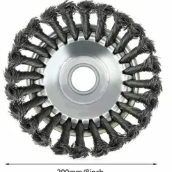 * Bearsu Brosse Desherbant Ronde Pour Debroussailleuse Haute Resistance Cone Anti-Mauvaises Herbes 20,3 Cm> Accessoire Pour Tondeuse Et Autoportée