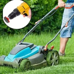 * Benobby Kids 4Pcs Universal Lawn Mower Blade Sharpener Mower Sharpener Accessories With 1Pc Blade Balance Kit,><noscript><img width=