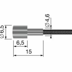 * Cable Souple Cylindrique Etage Universel 2500Mm> Accessoire Pour Tondeuse Et Autoportée