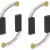 * Cisea Lot De 2 Paires De Balais De Charbon Pour Moteur 6 X 11 X 30 Mm Pour Meuleuse D'Angle Rotative, Perceuse Circulaire, Perceuse EÉlectrique, Pieces De Rechange, Accessoires De Rechange, Noir Et Dore> Accessoire Pour Tondeuse Et Autoportée