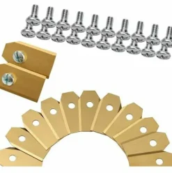 * Cisea 30X Lames De Couteau En Titane, Couteau De Tondeuse Robot (3G 0,75Mm) + 30 Vis Pour Toutes Les Tondeuses Robots Husqvarna? Gardena? / Automower?, Accessoires Pour Tondeuses Robots, Lames De Rechange Pour Tondeuses A Gazon> Accessoire Pour Tondeuse Et Autoportée