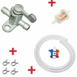 * Cyclingcolors Kit Essence 6Mm : Robinet + Durite + Filtre + Collier Tondeuse Tracteur> Accessoire Pour Tondeuse Et Autoportée