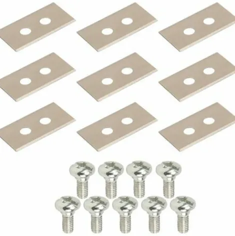 * Cyclingcolors 9X Lames De Robots Tondeuses + 9X Ecrous Compatible Avec Husqvarna Serie Automower 35X18Mm Acier Inoxydable> Accessoire Pour Tondeuse Et Autoportée
