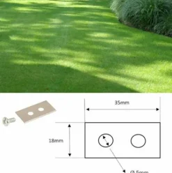 * Cyclingcolors 9X Lames De Robots Tondeuses + 9X Ecrous Compatible Avec Husqvarna Serie Automower 35X18Mm Acier Inoxydable> Accessoire Pour Tondeuse Et Autoportée