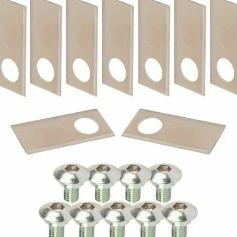 * Cyclingcolors 9X Lames De Robots Tondeuses + 9X Ecrous Compatible Avec Honda Serie Miimo Hrm 39 17,5Mm Acier Inoxydable> Accessoire Pour Tondeuse Et Autoportée