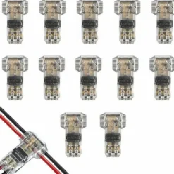 * Deckon 12Pcs Connecteurs De Cable En T, 12V Etanches Connecteur De Fil EÉlectrique A 2 Broches Connecteur Basse Tension Pour Connexion EÉlectrique Temporaire / Audio / Video / Eclairage> Accessoire Pour Tondeuse Et Autoportée