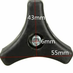 * Devenirriche Lot De 2 Poignees Triangulaires Pour Tondeuse A Gazon, Vis, Ecrou, Boulon Pieces De Rechange Pour Outils De Jardinage Accessoires Pour Machine A Gazon/Tondeuse A Gazon Honda (Noir)> Accessoire Pour Tondeuse Et Autoportée