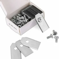 * Dontodent 45 Lames De Couteau En Titane Pour Toutes Les Tondeuses Robotiques Husqvarn/Automower/Yardforce/Gardena (3 G-0,75 Mm) Avec 45 Vis, Remplacement> Accessoire Pour Tondeuse Et Autoportée