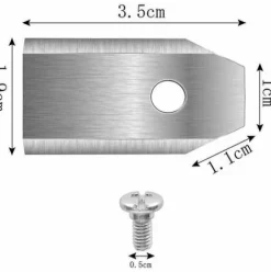 * Dontodent 45 Lames De Couteau En Titane Pour Toutes Les Tondeuses Robotiques Husqvarn/Automower/Yardforce/Gardena (3 G-0,75 Mm) Avec 45 Vis, Remplacement> Accessoire Pour Tondeuse Et Autoportée