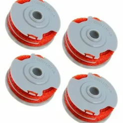 * Dontodent Bobine De Ligne De Rechange Pour Debroussailleuse, Bobine D'Alimentation Automatique De 1,5 Mm Et Bobines De Rechange Pour Debroussailleuse A Double Ligne Compatible Avec Flymo Fly021 (4) Bett> Accessoire Pour Tondeuse Et Autoportée