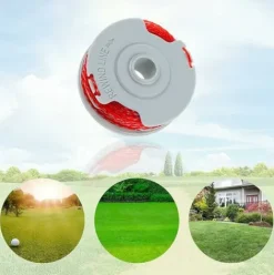 * Dontodent Bobine De Ligne De Rechange Pour Debroussailleuse, Bobine D'Alimentation Automatique De 1,5 Mm Et Bobines De Rechange Pour Debroussailleuse A Double Ligne Compatible Avec Flymo Fly021 (4) Bett><noscript><img width=