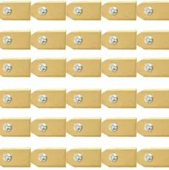 * Dontodent Lame De Tondeuse A Gazon En Acier Inoxydable Revetue De Titane De 0,75 Mm + Vis 30 Pieces> Accessoire Pour Tondeuse Et Autoportée