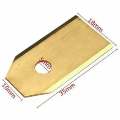 * Dontodent Lame De Tondeuse A Gazon En Acier Inoxydable Revetue De Titane De 0,75 Mm + Vis 30 Pieces> Accessoire Pour Tondeuse Et Autoportée