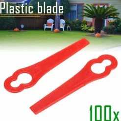 * Dontodent Lot De 100 Lames De Rechange En Plastique, Lames De Coupe En Plastique De Rechange, Lames De Tondeuse A Gazon, Grand Trou 10 Mm Petit Trou 5 Mm (10 X 5 Mm)> Accessoire Pour Tondeuse Et Autoportée