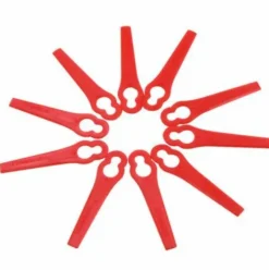 * Dontodent Lot De 100 Lames De Rechange En Plastique, Lames De Coupe En Plastique De Rechange, Lames De Tondeuse A Gazon, Grand Trou 10 Mm Petit Trou 5 Mm (10 X 5 Mm)><noscript><img width=