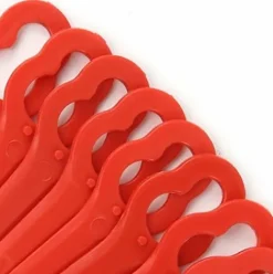 * Dontodent Lot De 100 Lames De Rechange En Plastique, Lames De Coupe En Plastique De Rechange, Lames De Tondeuse A Gazon, Grand Trou 10 Mm Petit Trou 5 Mm (10 X 5 Mm)><noscript><img width=