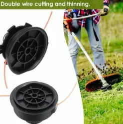 * Einemgeld 2 Lignes Tondeuse Fendue Universelle Tondeuse De Coupe Tondeuse Pour Ryobi Expand-It Noir><noscript><img width=