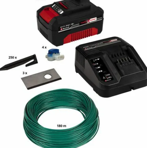 * Einhell Kit D'Installation 800M Pour Robot-Tondeuse Freelexo (Jusqu'A 800M , 3 Lames, 210M Cable Peripherique) Livre Avec Batterie 3,0Ah Et Chargeur> Robot Tondeuse