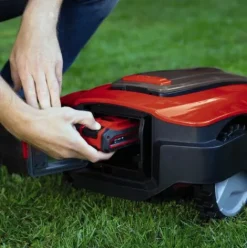 * Einhell Robot Tondeuse Freelexo 1200 Lcd Bt Power X-Change (18 V, 1200 M , Application Bluetooth) Livre Avec Kit D'Installation Et Batterie 5,2Ah><noscript><img width=