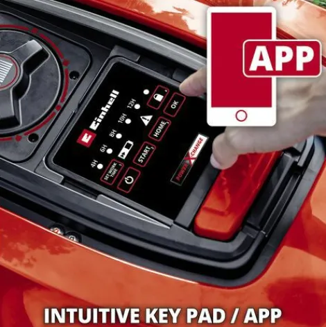 * Einhell Robot Tondeuse Sans Fil Freelexo 450 Bt Power X-Change (18V, Surface 450M2, Application Bluetooth) Livre Avec Kit D'Installation Et Batterie 2,0Ah> Robot Tondeuse