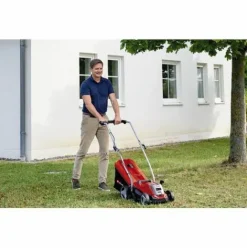 * Einhell Tondeuse A Gazon Sans Fil Ge-Cm 18/33 Li Kit Power X-Change (18V, Largeur De Coupe 33Cm, Surface Conseillee 200 M ) Livre Avec Batterie 4,0 Ah Et Chargeur> Tondeuse À Batterie
