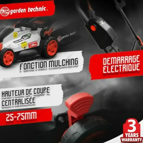 * Elem Garden Technic Tondeuse Rechargeable 20V 33 Cm -Elemgardentechnic> Tondeuse À Batterie