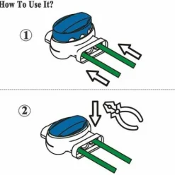 * Ensoleille Lot De 20 Raccords De Cables Impermeables En Plastique Ideal Pour Tondeuse A Gazon><noscript><img width=