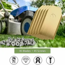 * Fei Yu 30 Lames De Rechange Pour Husqvarna / Automower / Gardena / Yardforce Robot Tondeuse, Lames De Couteau En Titane Lames De Rechange(3 G 0,75 Mm)-Accessoire De Rechange Avec Vis> Accessoire Pour Tondeuse Et Autoportée