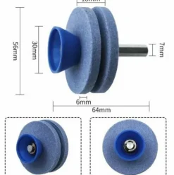 * Fr-Life Br-Vie 2 Affuteurs De Lame De Tondeuse A Gazon Double Couche,Esistant A L'Usure Adapte A La Plupart Des Perceuses EÉlectriques Ou Perceuses A Main Professionnelle Accessoire Perceuse De Fichier Rotatif> Accessoire Pour Tondeuse Et Autoportée