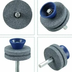 * Fr-Life Br-Vie 2 Affuteurs De Lame De Tondeuse A Gazon Double Couche,Esistant A L'Usure Adapte A La Plupart Des Perceuses EÉlectriques Ou Perceuses A Main Professionnelle Accessoire Perceuse De Fichier Rotatif><noscript><img width=