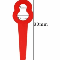 * Fvbjd 20 Pcs Lames De Tondeuse Pour Rt250 Jardin Pelouse Tondeuse Accessoires,Lames De Rechange,Couteau En Plastique, Coupe-Bordures Sans Fil> Accessoire Pour Tondeuse Et Autoportée