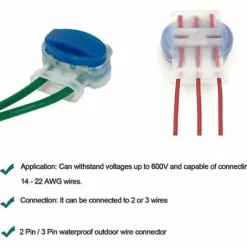 * Fvbjd Connecteurs De Cable Remplis Des Resines Pour Jardin & Exterieur Et Tondeuse Robot,50 Pieces><noscript><img width=