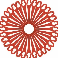 * Fvbjd Lot De 100 Lames De Rechange En Plastique Pour Ferrex/Aldi Far 20-1 97699 2002706 Fe220> Accessoire Pour Tondeuse Et Autoportée