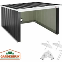 * Gardebruk Garage Robot Tondeuse Metal Resistant Intemperies 4 Piquets De Terre Herbe Tonte Pultdach Anthrazit (De)> Accessoire Pour Tondeuse Et Autoportée