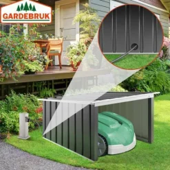 * Gardebruk Garage Robot Tondeuse Metal Resistant Intemperies 4 Piquets De Terre Herbe Tonte Pultdach Anthrazit (De)><noscript><img width=