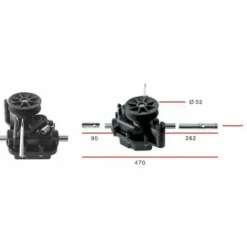 * Global Garden Product 181003076/1 Groupe De Traction Plastique Pour Tondeuse Castelgarden / Ggp (Ex 81003059/0)> Accessoire Pour Tondeuse Et Autoportée