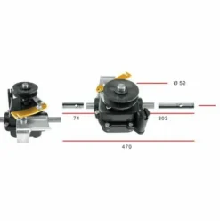 * Global Garden Product 118652002/0 Groupe De Traction Plastique Pour Tondeuse Castelgarden / Ggp> Accessoire Pour Tondeuse Et Autoportée