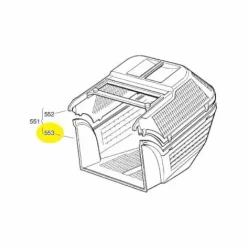 * Global Garden Product 122486074/0 Partie Inferieur De Bac Pour Tondeuse Castelgarden / Ggp> Accessoire Pour Tondeuse Et Autoportée