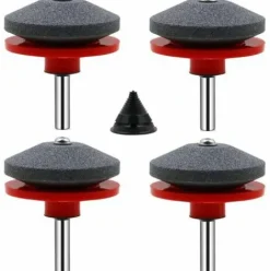 * Grid Cool 4 Pieces Affuteur Lame Tondeuse Gazon Universel Aiguiseur Pour Tondeuses Avec 1Pcs Kit D'Equilibrage De> Accessoire Pour Tondeuse Et Autoportée