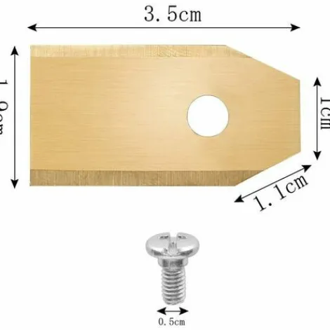 * Groofoo 45 X Lames De Couteau En Titane Pour Toutes Les Tondeuses Robotiques Husqvarn/Automower/ Yardforce/Gardena(3G-0.75Mm) Avec 45 Vis, Lames De Rechange Pour Modeles 105,310,315,320,420,430X,R40I> Accessoire Pour Tondeuse Et Autoportée
