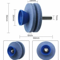 * Guazhunifr 2 Affuteurs De Lame De Tondeuse A Gazon Double Couche,Esistant A L'Usure Adapte A La Plupart Des Perceuses EÉlectriques Ou Perceuses A Main Professionnelle Accessoire Perceuse De Fichier Rotatif,Gu.B/Bon> Accessoire Pour Tondeuse Et Autoportée