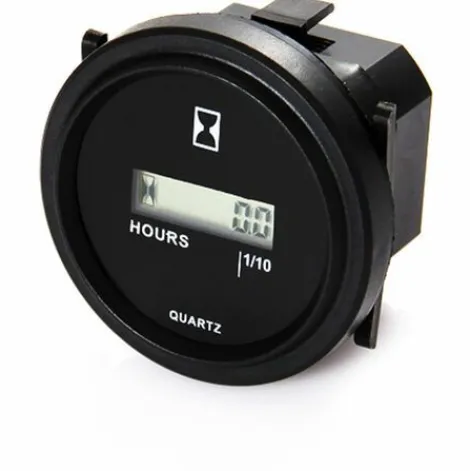 * Guazhunifr Gu.B/Bon Compteur Horaire Rond Lcd Compteur Horaire Quartz Ac86-230V Pour Chariot Fourche Chariot De Golf Bateau Tracteur Generateur Moteur Tondeuse> Accessoire Pour Tondeuse Et Autoportée