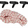 * Heguyey Corde De Demarrage A Rappel 10 Metres,Cordon De Traction Avec Poignee De Demarrage A Rappel 3 Pieces Pour Tondeuse A Gazon Moteur De Debroussailleuse De Bord De Coupe De Tronconneuse> Accessoire Pour Tondeuse Et Autoportée