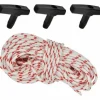 * Hiasdfls Corde De Demarrage A Rappel 10 Metres,Cordon De Traction Avec Poignee De Demarrage A Rappel 3 Pieces Pour Tondeuse A Gazon Moteur De Debroussailleuse De Bord De Coupe De Tronconneuse> Accessoire Pour Tondeuse Et Autoportée